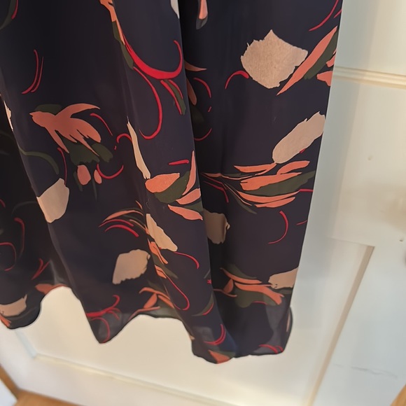 NWT LK Bennett Yadira Floral-Print Silk Midi Dress - Flawed - Picture 3 of 10